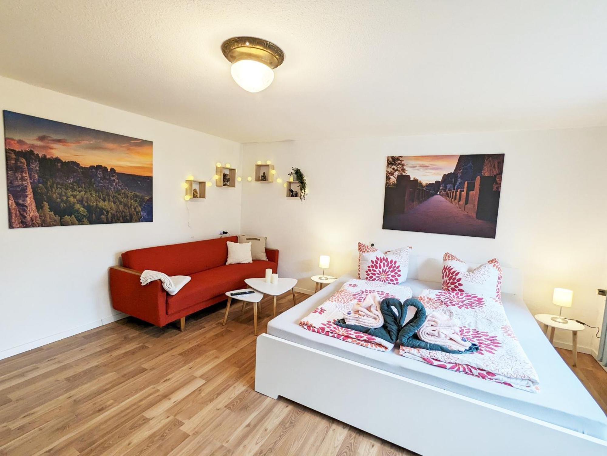 L1 - Urlaubsmagie - Wohnung Fuer 3P Am Wanderweg Sebnitz Exterior foto