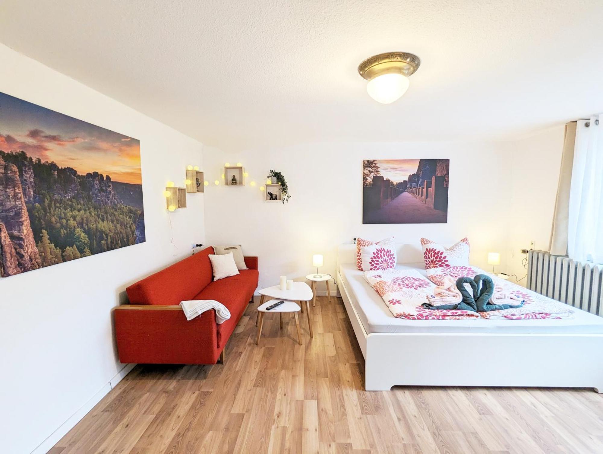 L1 - Urlaubsmagie - Wohnung Fuer 3P Am Wanderweg Sebnitz Exterior foto