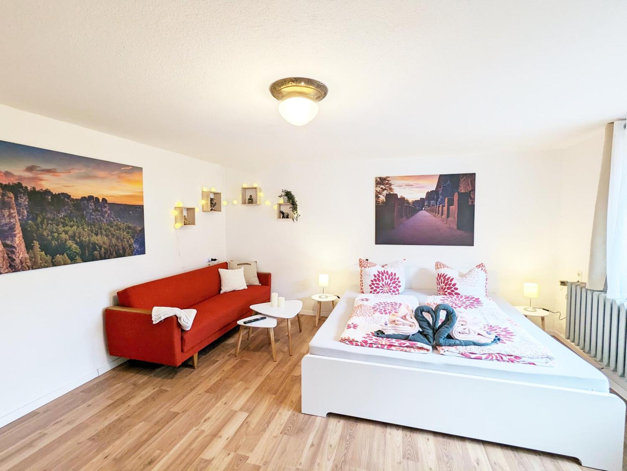 L1 - Urlaubsmagie - Wohnung Fuer 3P Am Wanderweg Sebnitz Exterior foto