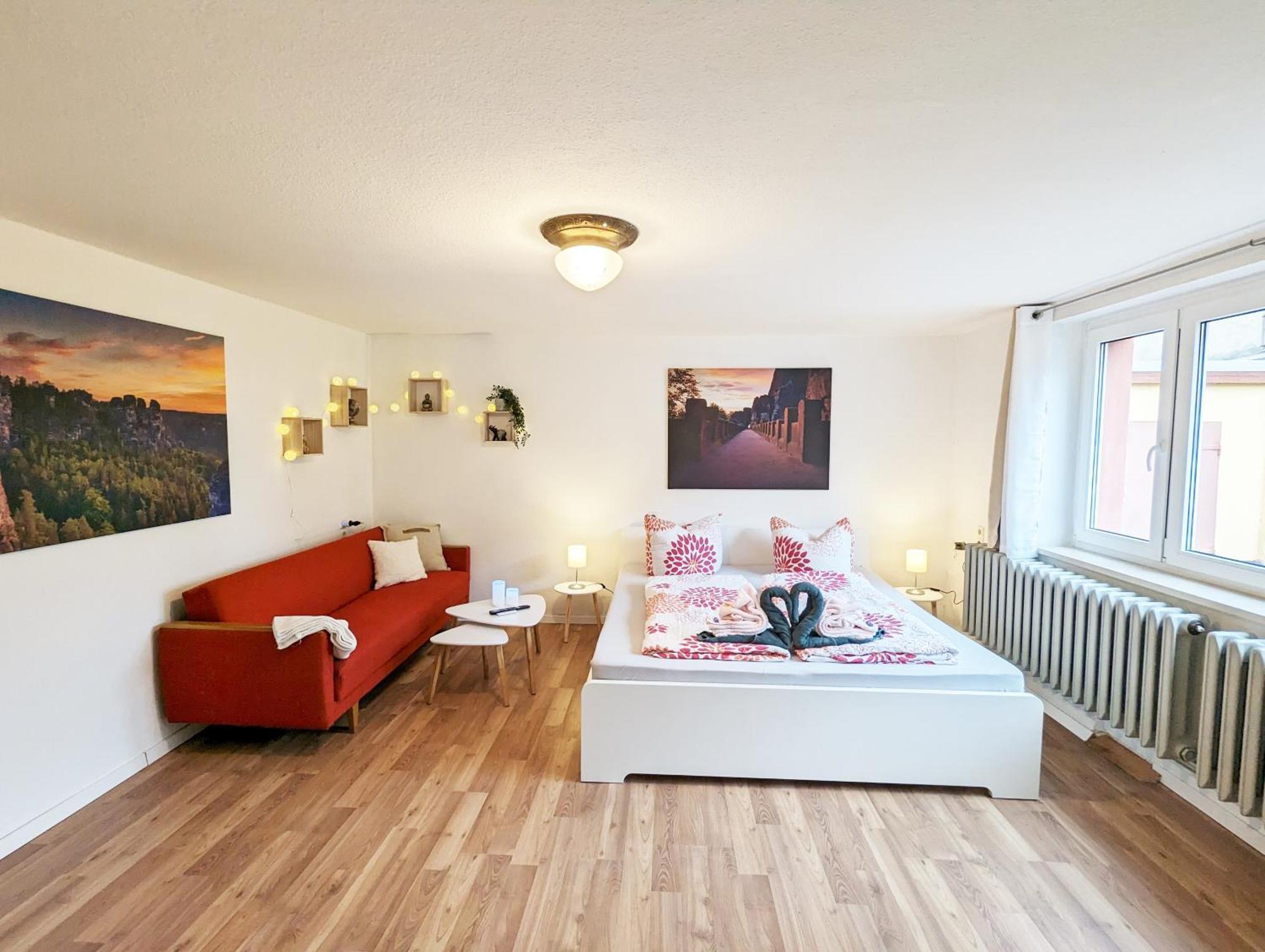 L1 - Urlaubsmagie - Wohnung Fuer 3P Am Wanderweg Sebnitz Exterior foto